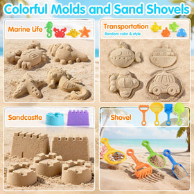 LullaBlock marine molds including crab, seahorse, starfish, conch for ocean scenes