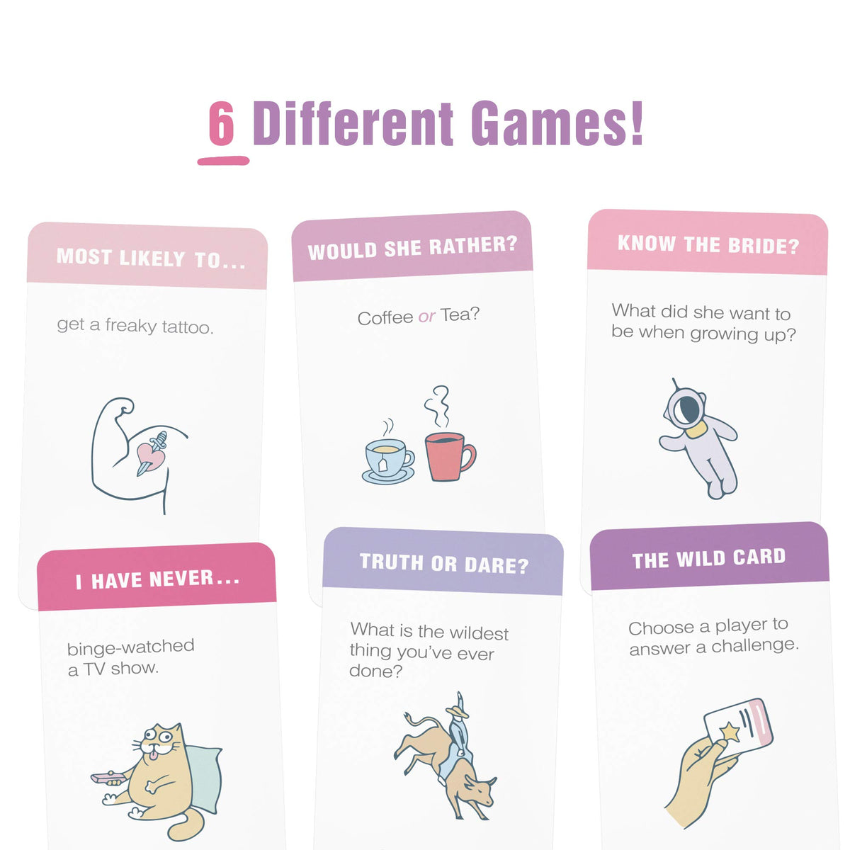 Lulu & You Bash bride-quiz cards test knowledge and playful competition