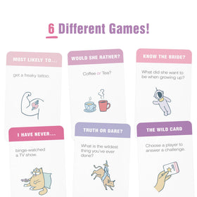 Lulu & You Bash bride-quiz cards test knowledge and playful competition