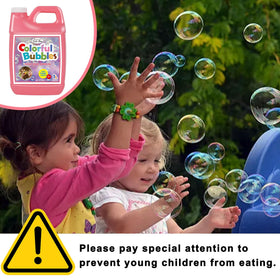 Lulu Home bubble blower for kids enjoying safe, continuous play