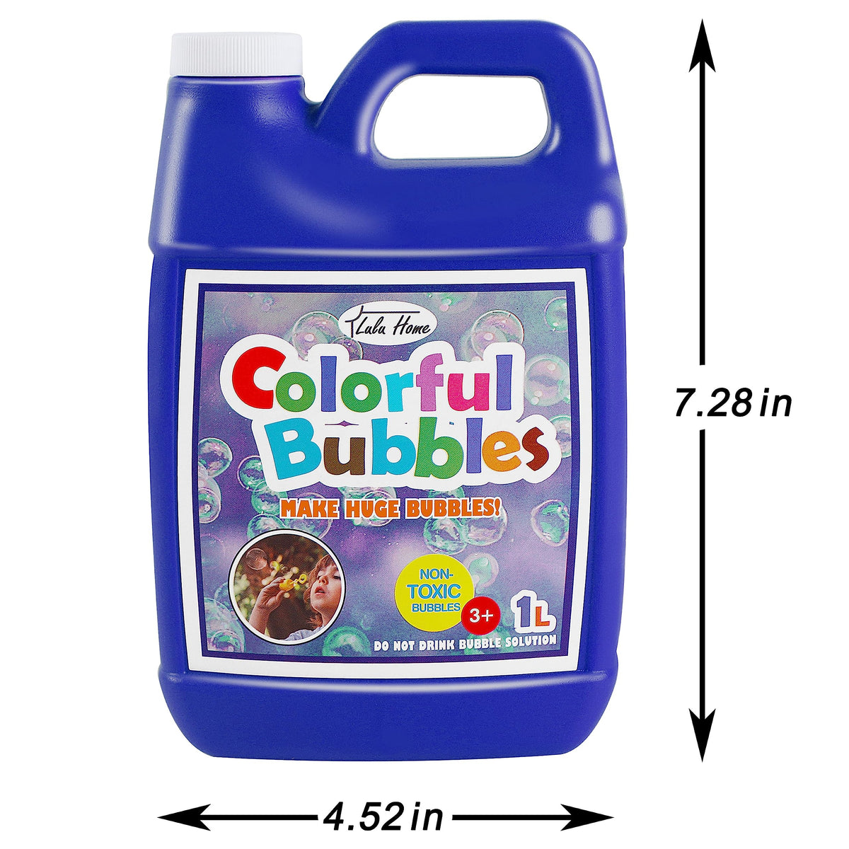 Lulu Home bubble-lawn mower use with concentrate for outdoor fun.