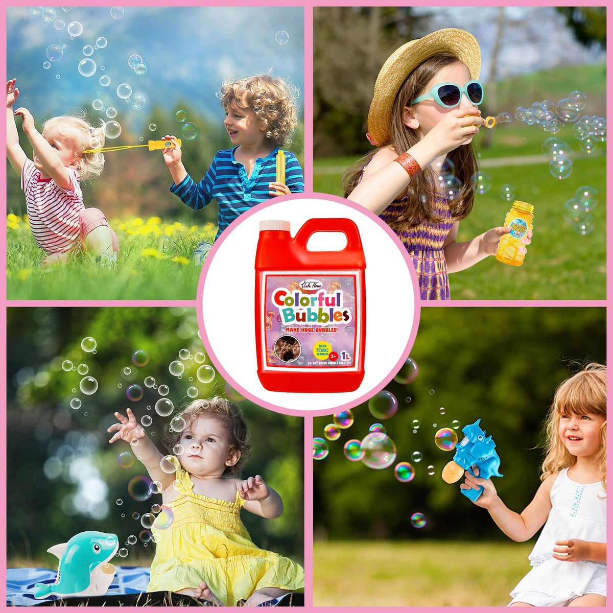 Lulu Home celebration-ready bubble liquid for bright bubbles and fun moments