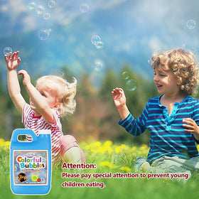 Lulu Home dilution guide helps tailor bubble sizes with simple water ratios.