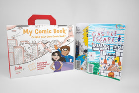 Lulu Jr My Comic Book Making Kit postage envelope simplifies submission.