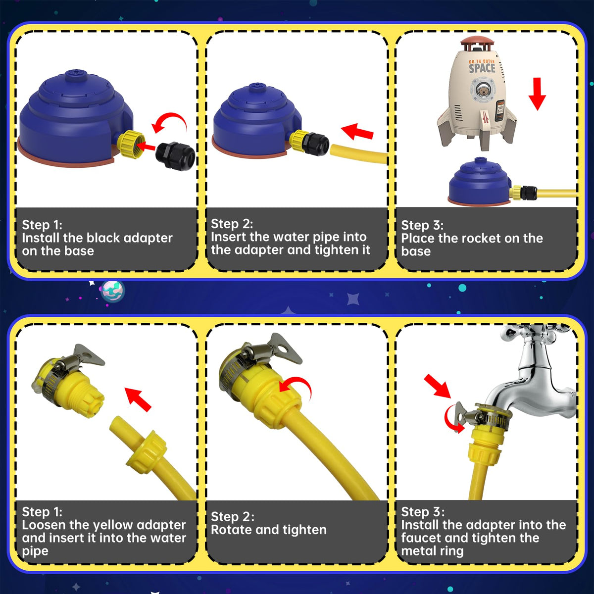 LULUETPUE easy hose connection enables quick setup and safe operation.