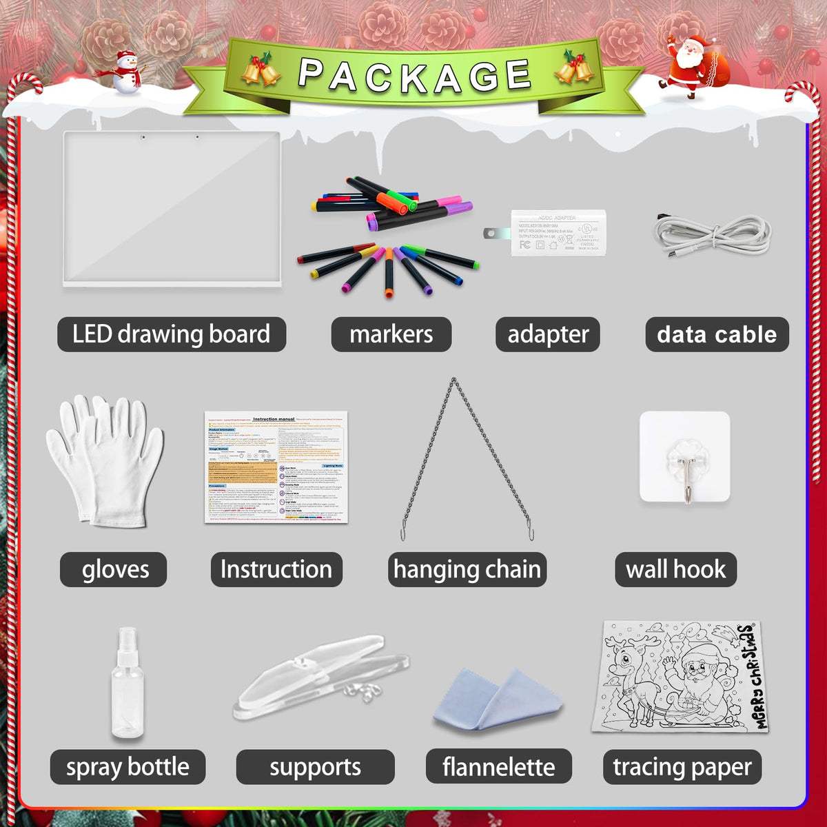 Lumiboard 13.7x10 acrylic dry erase surface ready for doodling