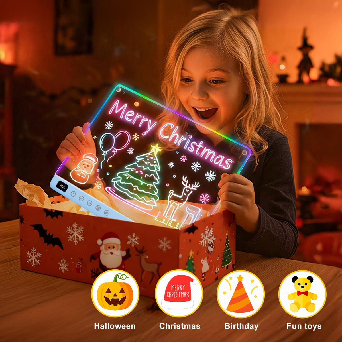 Lumiboard gift-ready packaging ideal for birthdays or holidays.