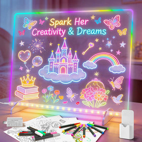 Lumiboard LED drawing board with 8 colors for creative play and learning