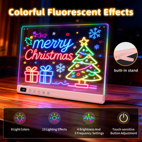 Lumiboard neon light effects enhance screen-free, imaginative play.