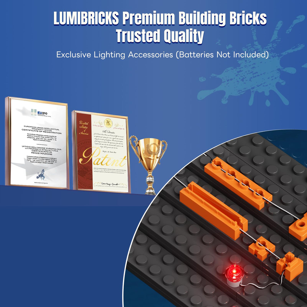 Lumibricks 2557 pieces enable rich building and display options.