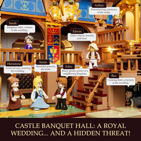 Lumibricks banners and faction decorations enrich historical ambiance