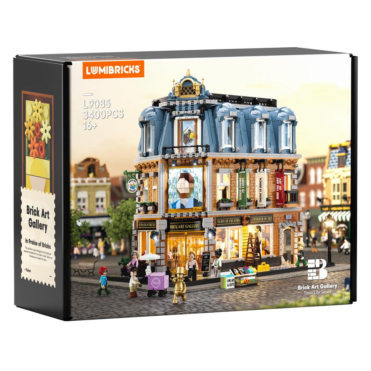 Lumibricks LED lighting kit enhances night-time gallery ambiance across units