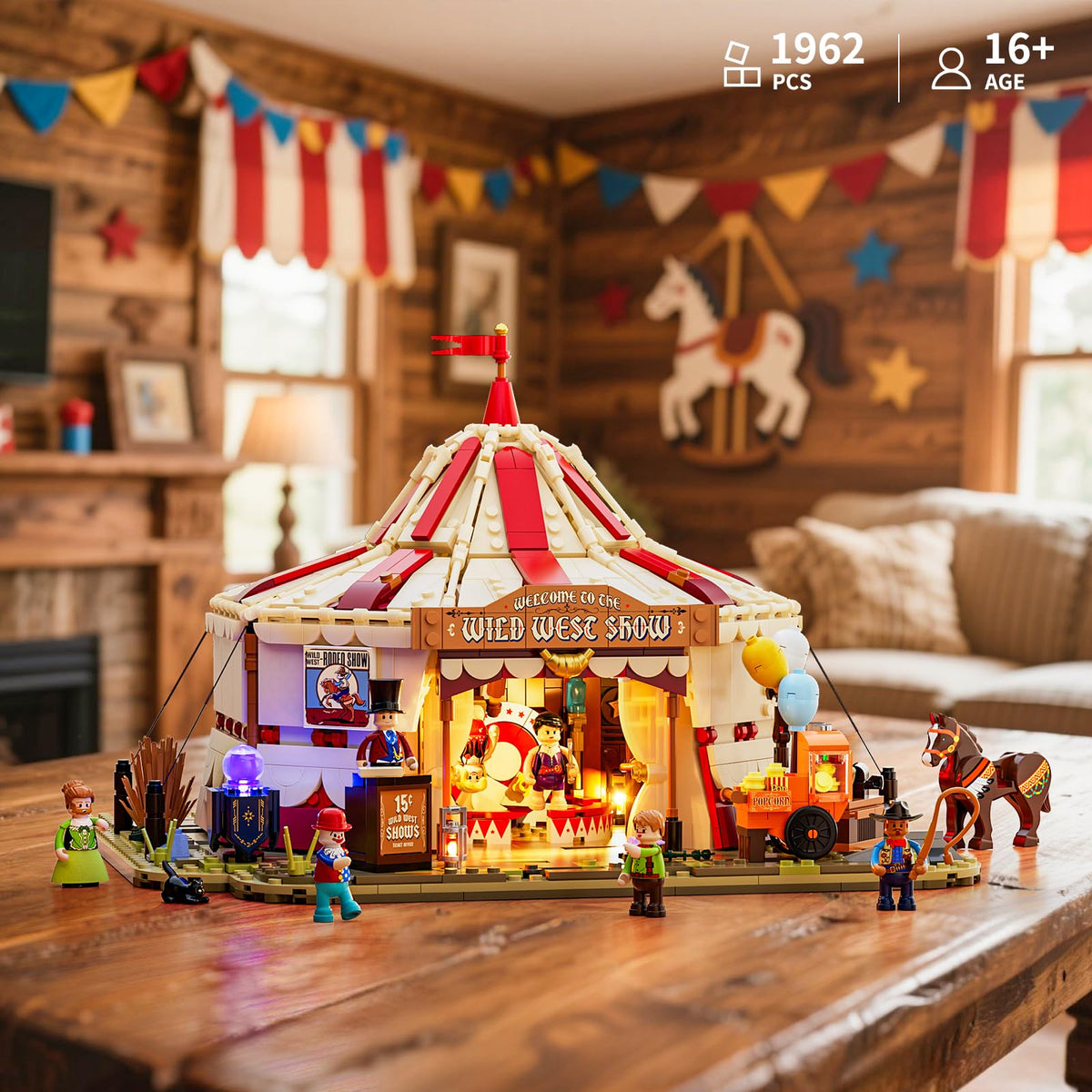 Lumibricks Carnival stalls outside add playful detail and storytelling potential