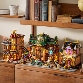 Lumibricks Celestial globe rotates for dynamic, museum-like ambiance