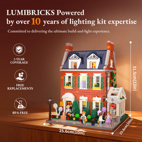Lumibricks Christmas mini-scene captures seasonal atmosphere for display.