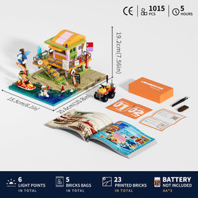 Lumibricks packaging and bricks ensure clear assembly and durable setup.