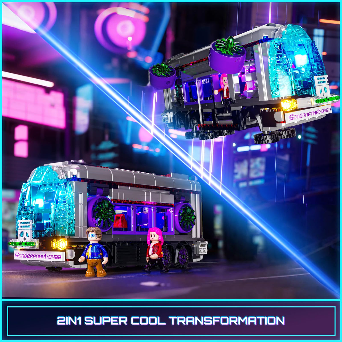 Lumibricks Cyberpunk City expansion set expands cyber metropolis dreams