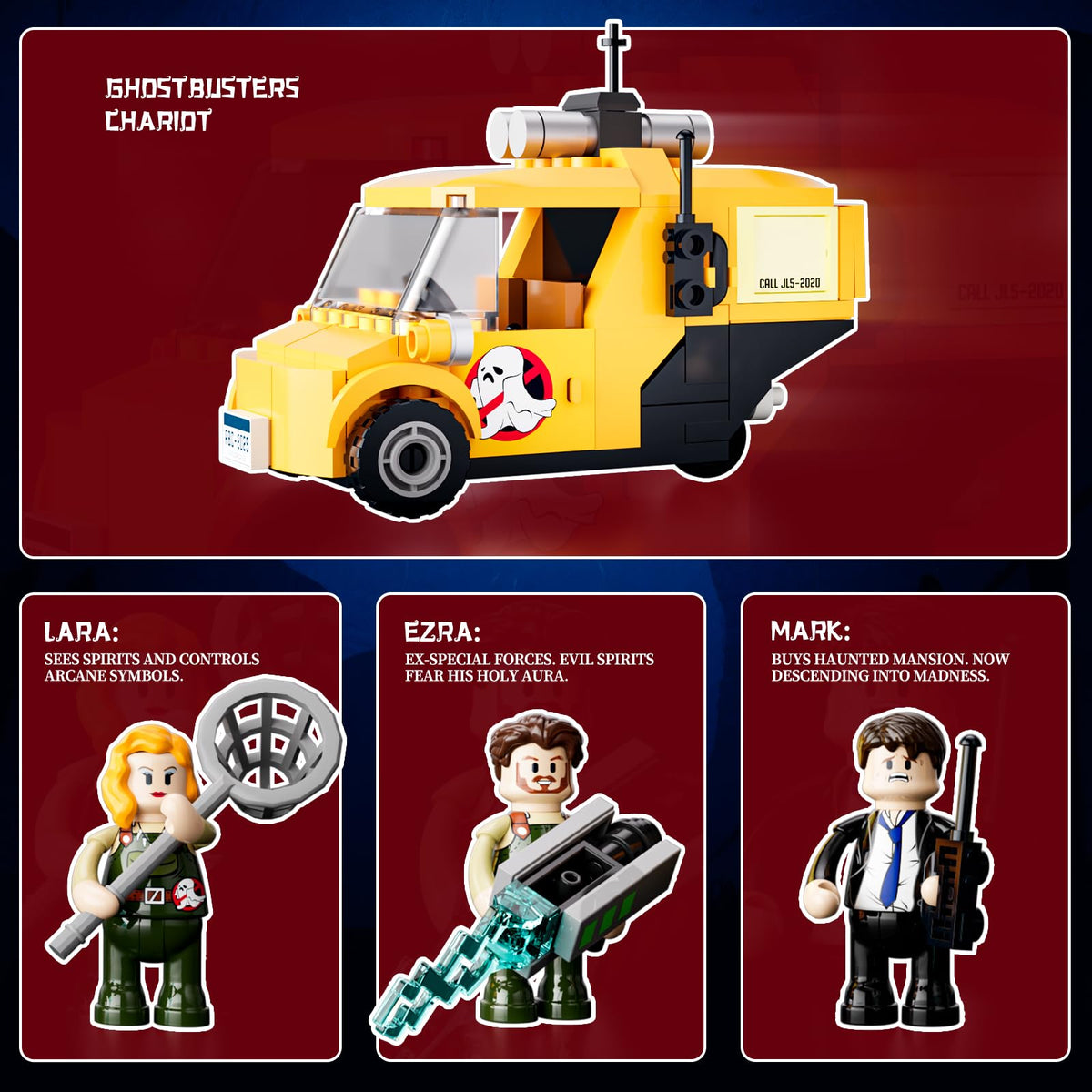 Lumibricks flickering TV static lights add suspenseful realism to scenes.
