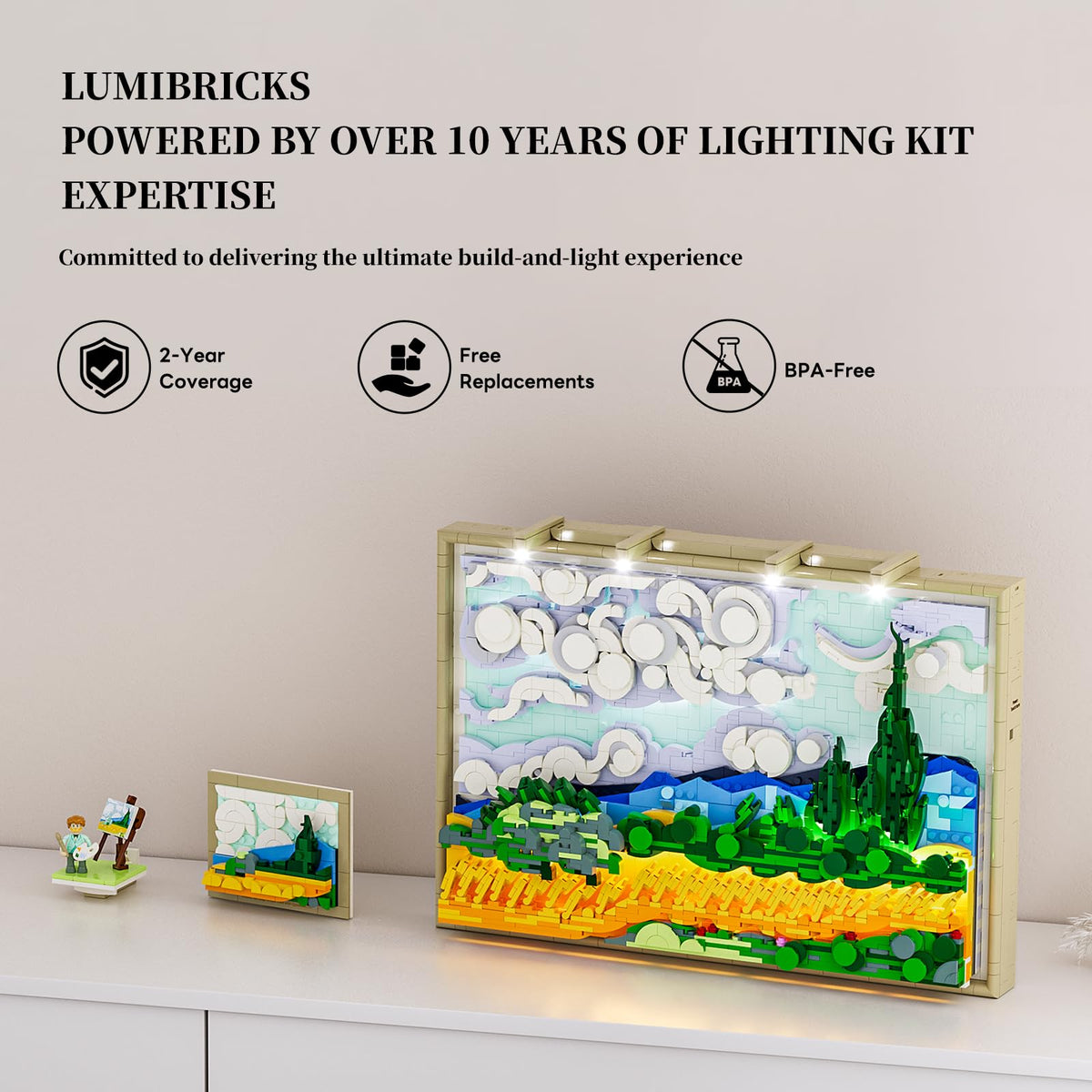 Lumibricks LED lights create vivid night-time atmosphere