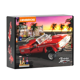 Lumibricks Low Rider Big Red Car vintage interior and doors