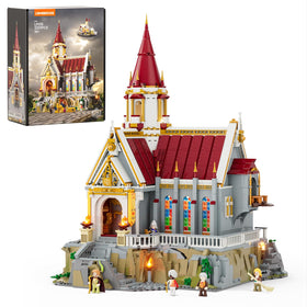 Lumibricks Medieval King's Castle Treasury on display with rich history-inspired details.