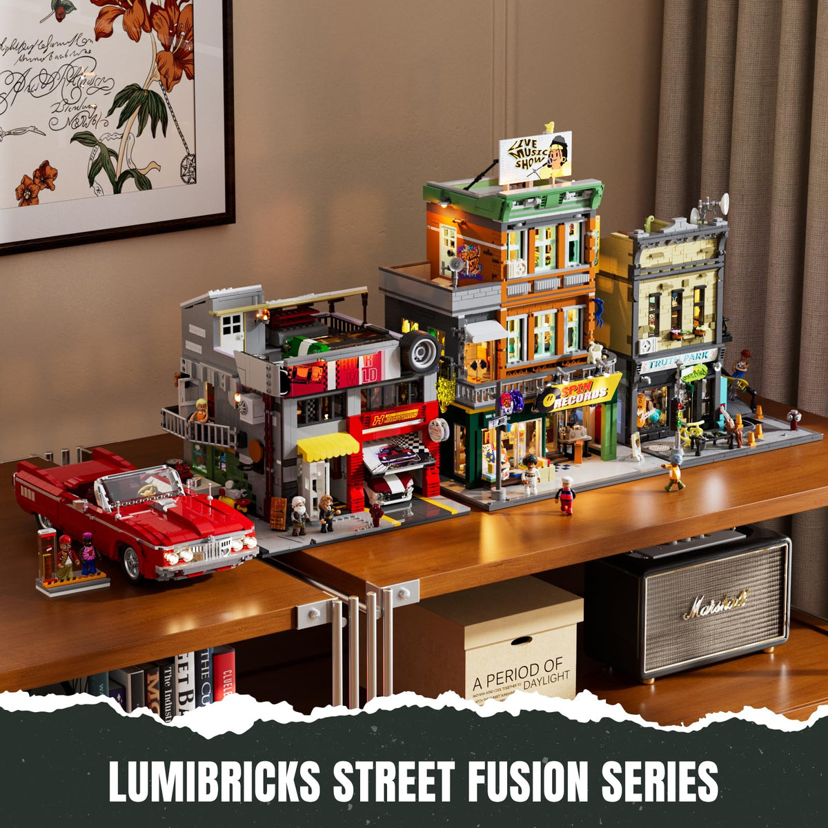 Lumibricks movable DJ tables and speakers enable dynamic music scenes