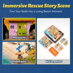 Lumibricks rip current surf report board boosts authentic beach cues.