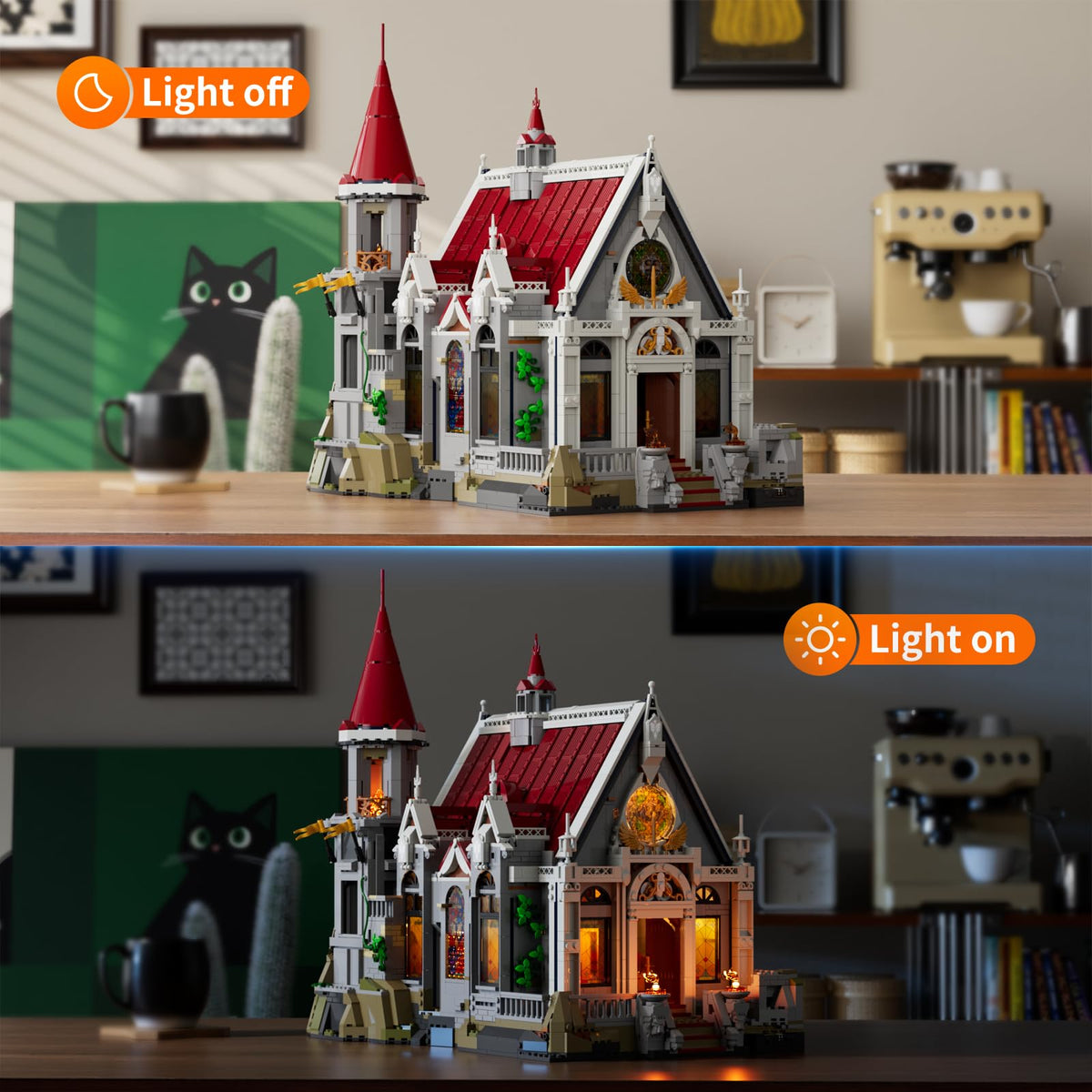 Lumibricks royal dais and throne centerpiece for authentic storytelling displays