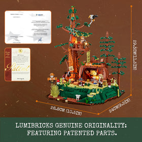 Lumibricks snap-open terrain reveals spike trap for interactive exploration