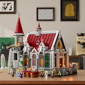 Lumibricks stand rods assist posing minifigures for action-ready displays