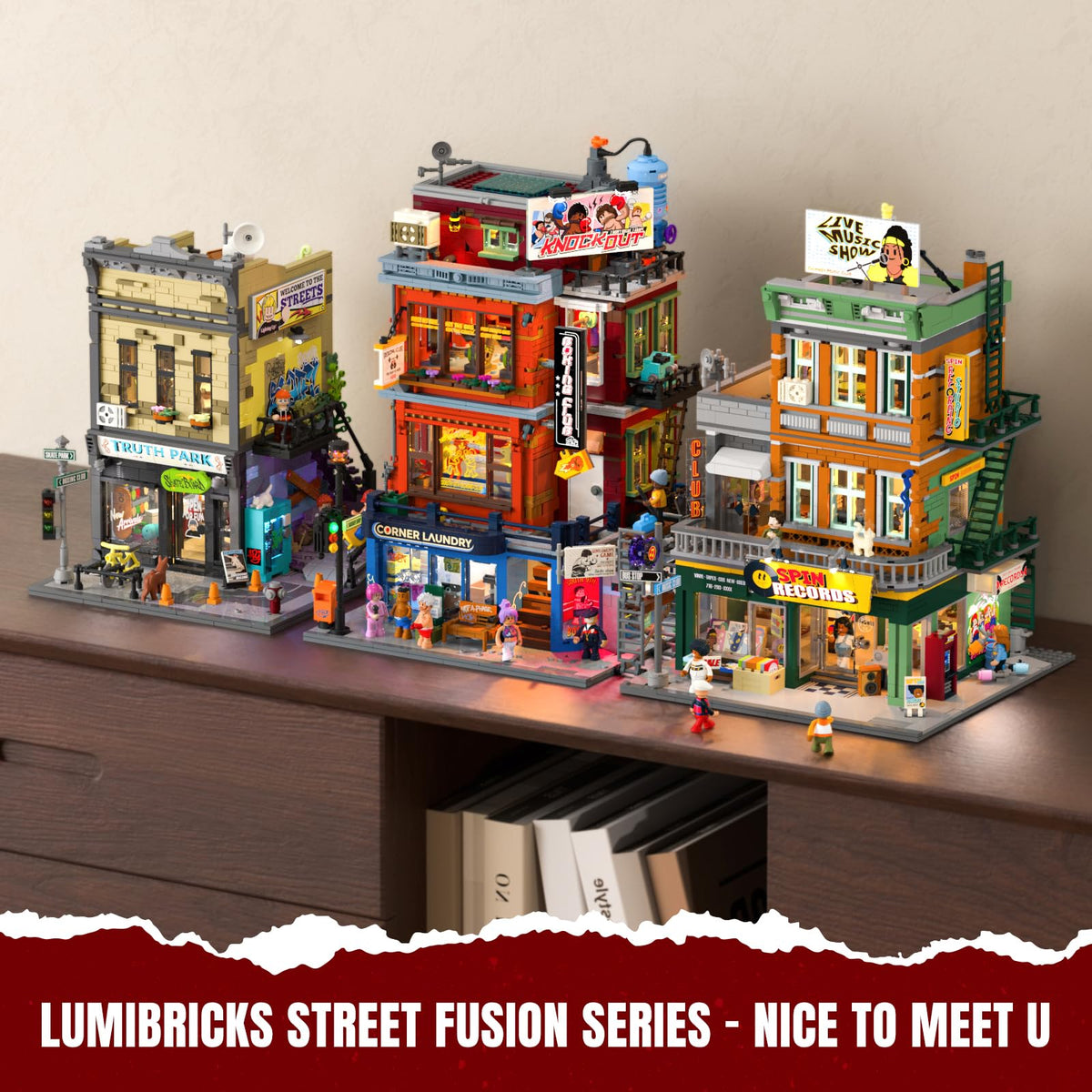 Lumibricks Street Fusion 3036-piece set delivered for immersive play and display.