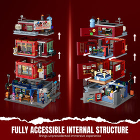 Lumibricks Street Fusion laundromat entry with retro vibe for storytelling.