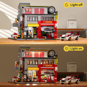 Lumibricks Street MOD Garage lighting strip creates neon workshop ambience