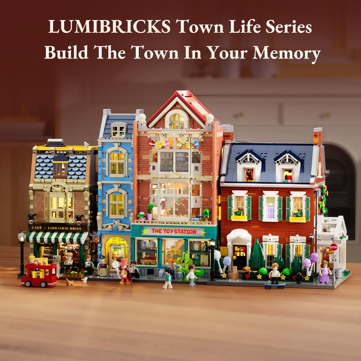 Lumibricks UV-printed bricks showcase high detail without stickers.