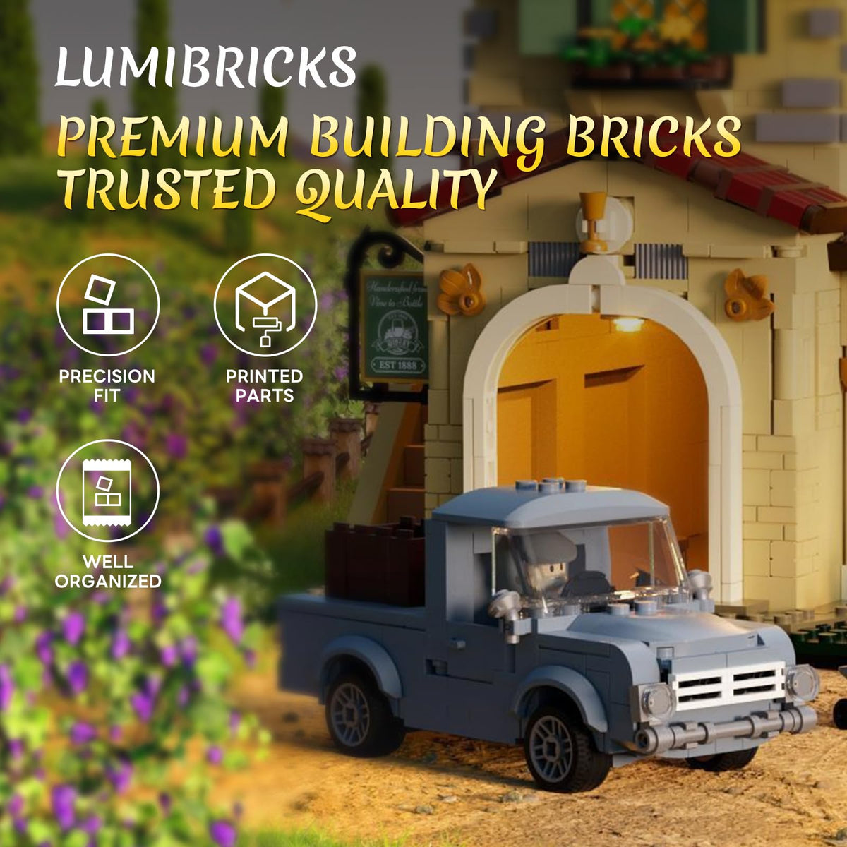 Lumibricks Villa interiors offer immersive play and refined display options.