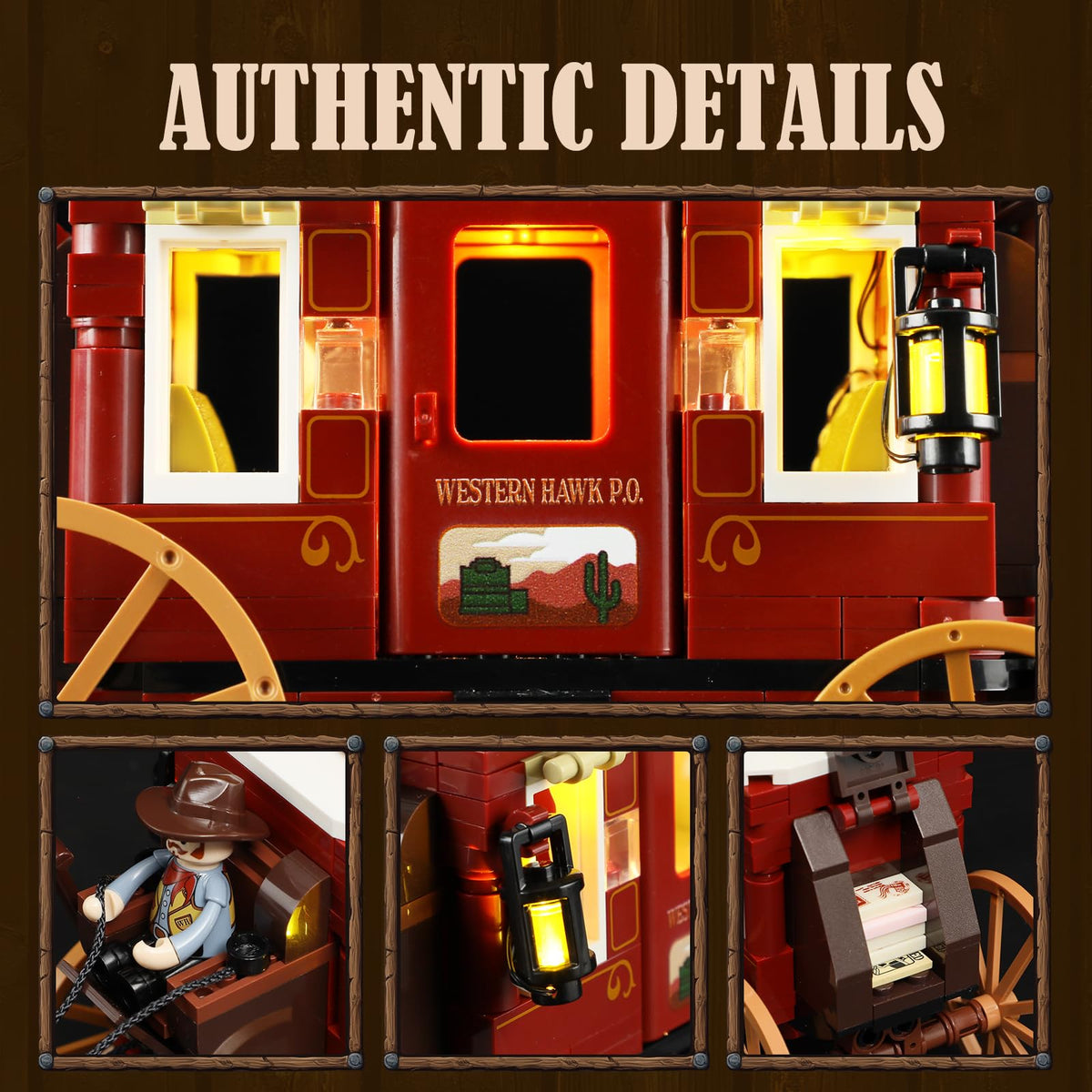 Lumibricks Western Post Office Delivery supports varied Western narratives.