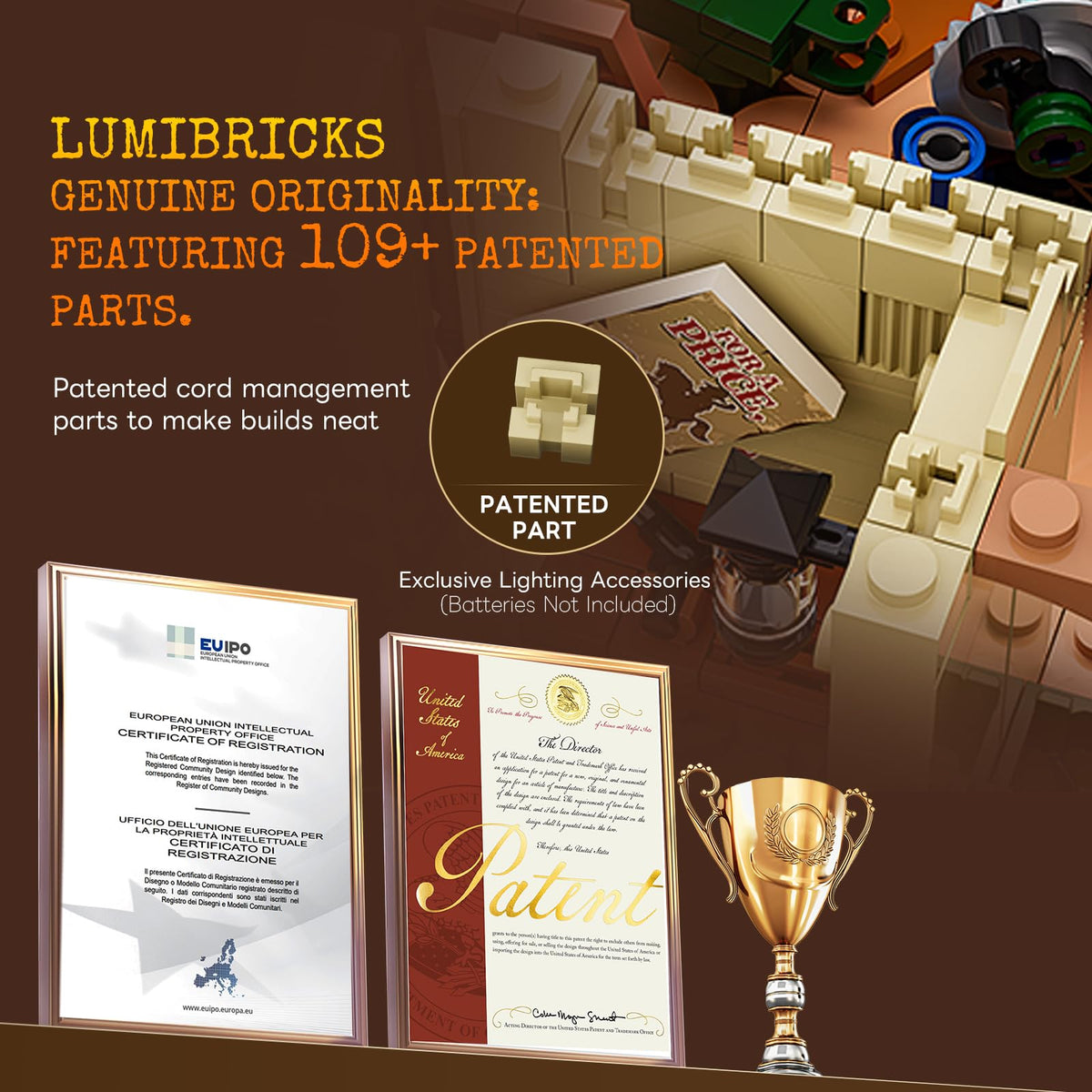 Lumibricks Western Workshop side door slide enables interactive access.