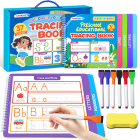 Lumikidz tracing set packaging showing the materials organized for easy reuse