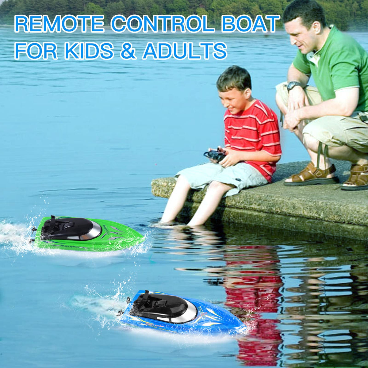 Lumiparty RC boat ABS plastic durable shell for kids