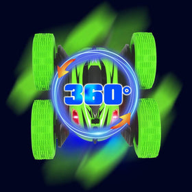Lumiparty RC Stunt Car indoor outdoor use demonstrates versatile play spaces.