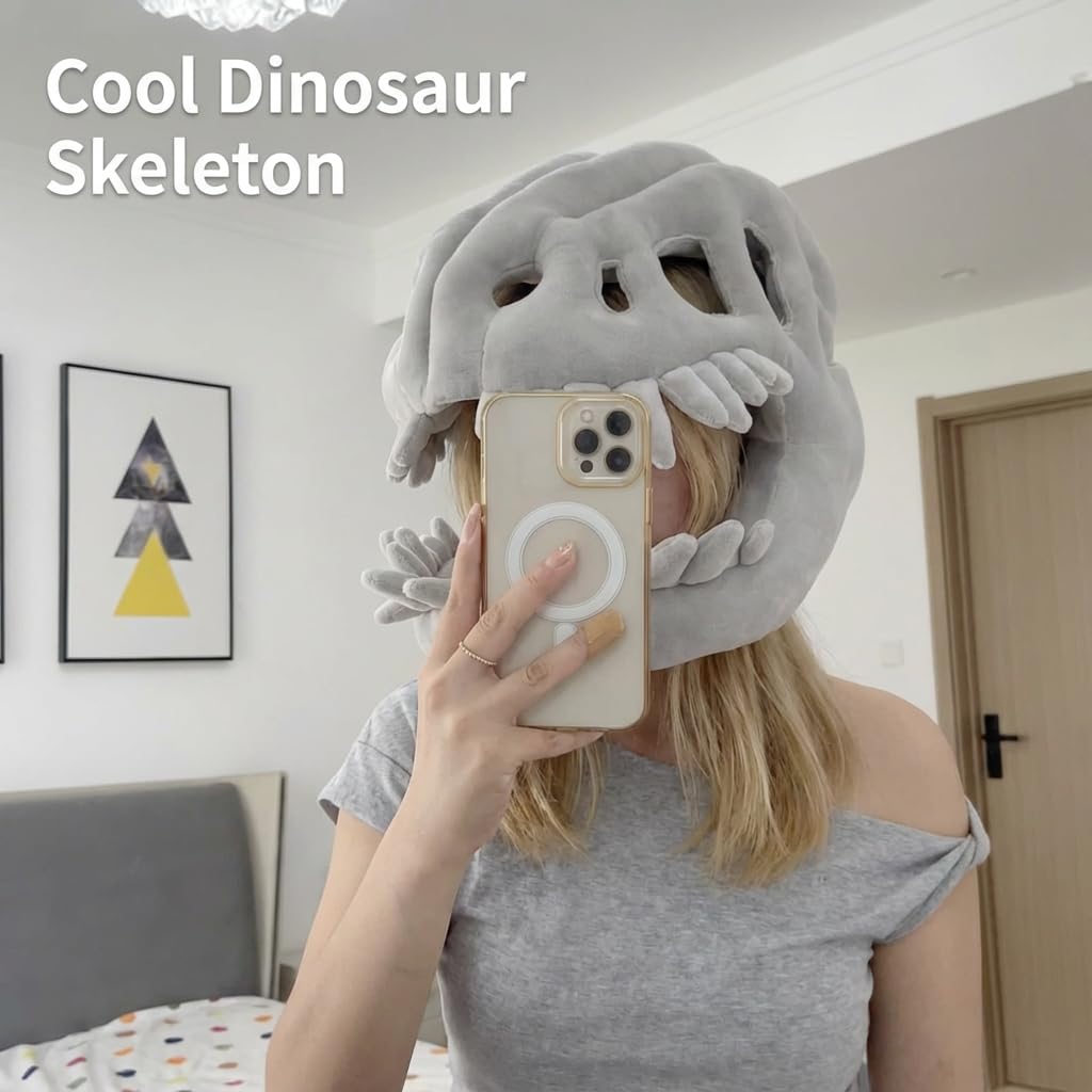 LUMIXA dinosaur plush pillow and play prop for cozy rooms.