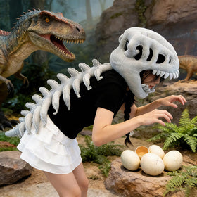LUMIXA kids size dino costume ready for playful pretend adventures.