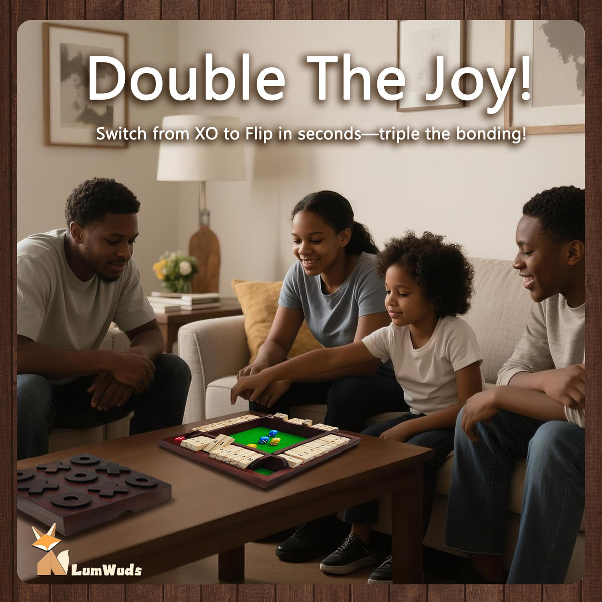 LumWuds kids enjoy tic tac toe and counting practice through play.