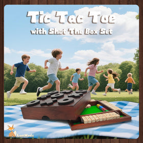 LumWuds shut the box wooden box with durable craftsmanship for lasting tabletop fun.