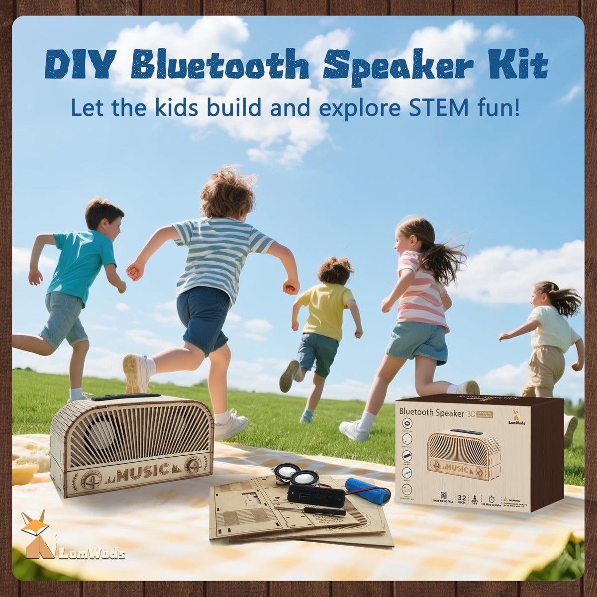 LumWuds kit wiring and circuit boards enable practical electronics learning.