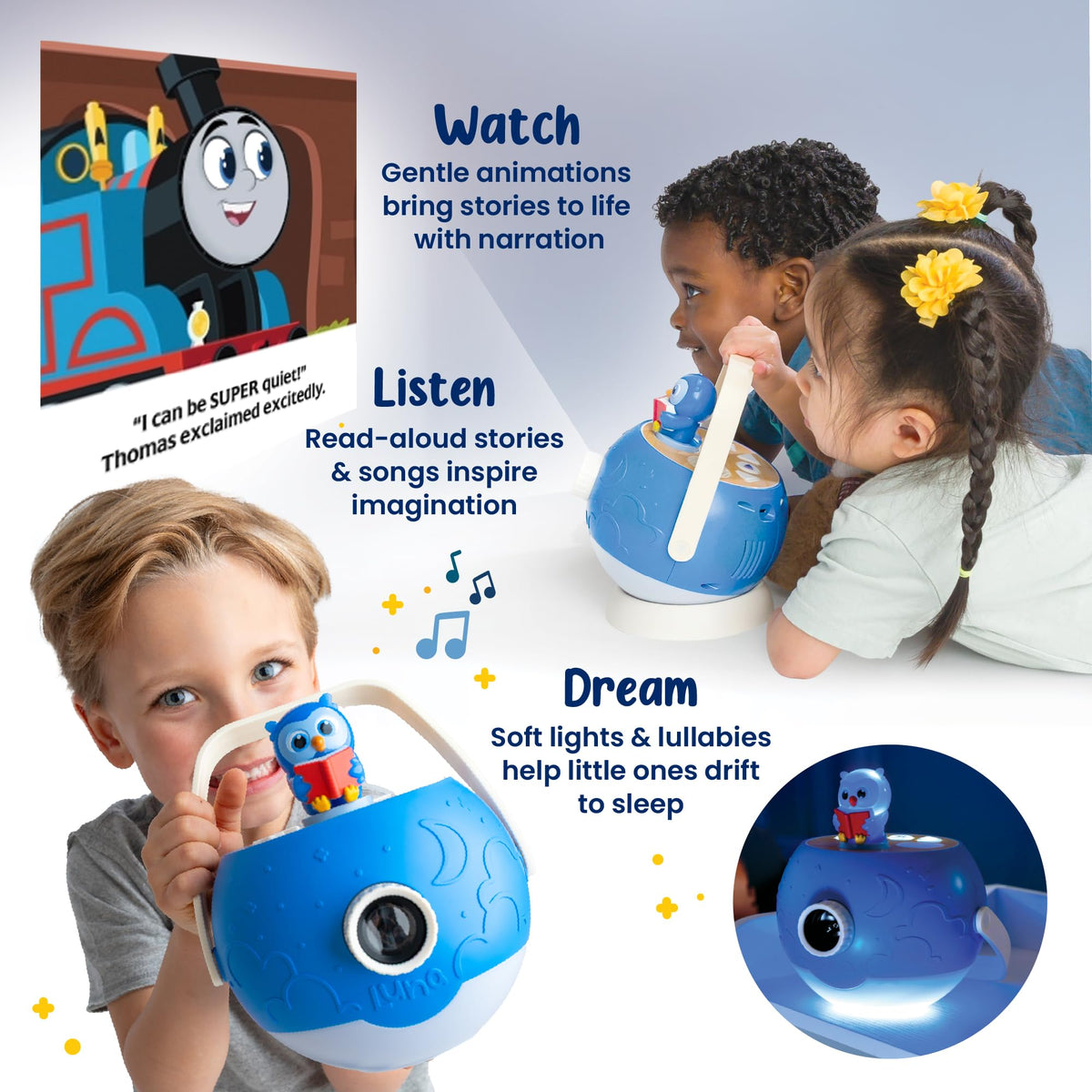 Child-friendly Luna StoryTime design built for durable everyday use