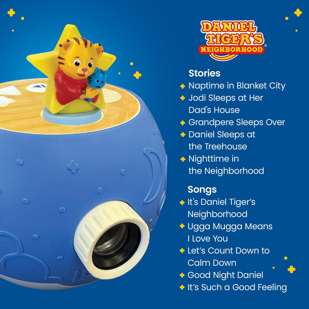 Night light with music from Luna StoryTime helps wind down before bed.
