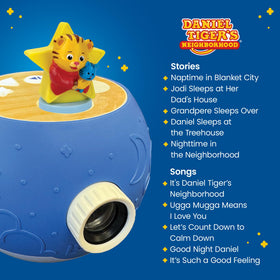 Night light with music from Luna StoryTime helps wind down before bed.