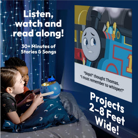 Owl projections from Luna StoryTime create a calming night routine with the Owl character