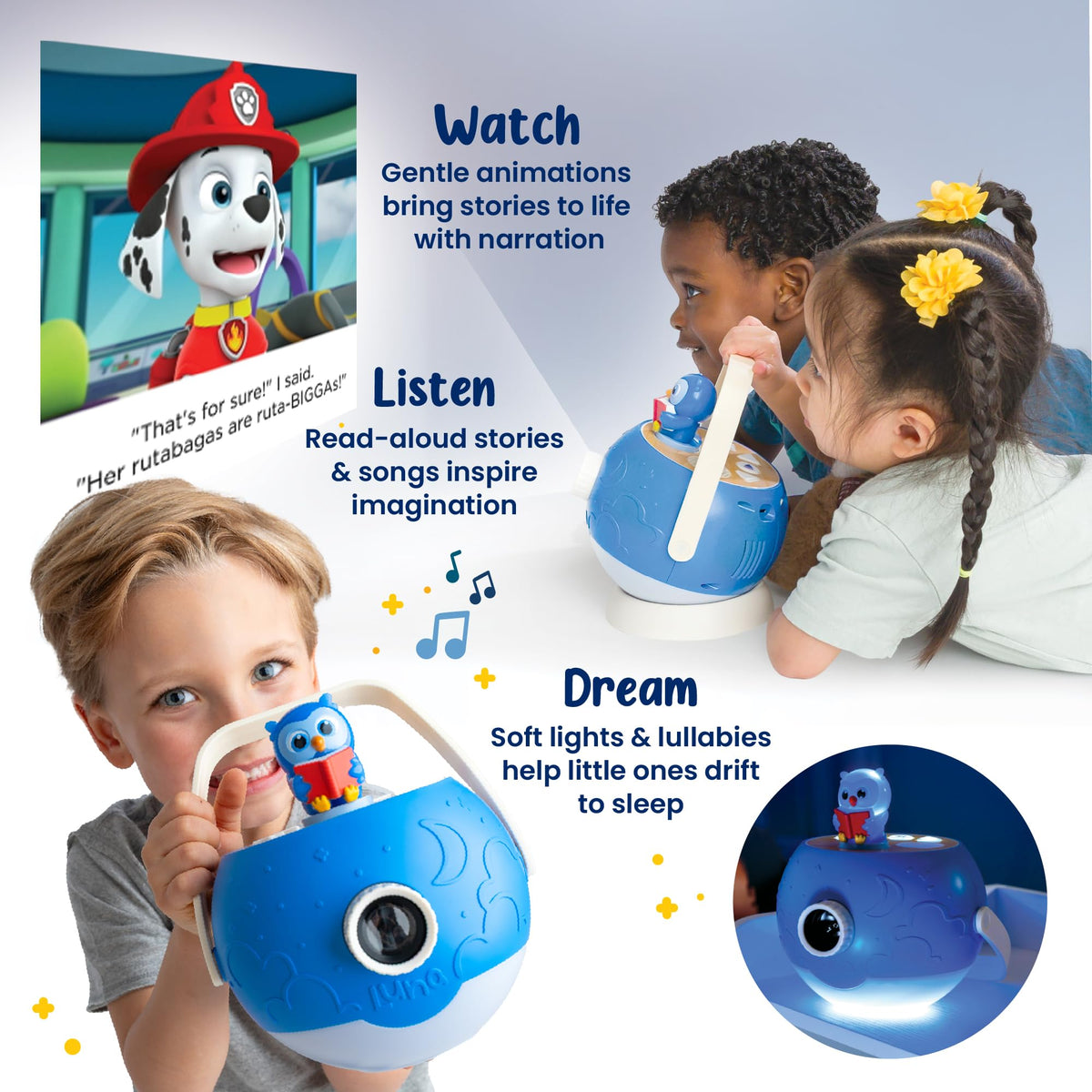 Easy-to-use controls and kid-friendly design for independent play